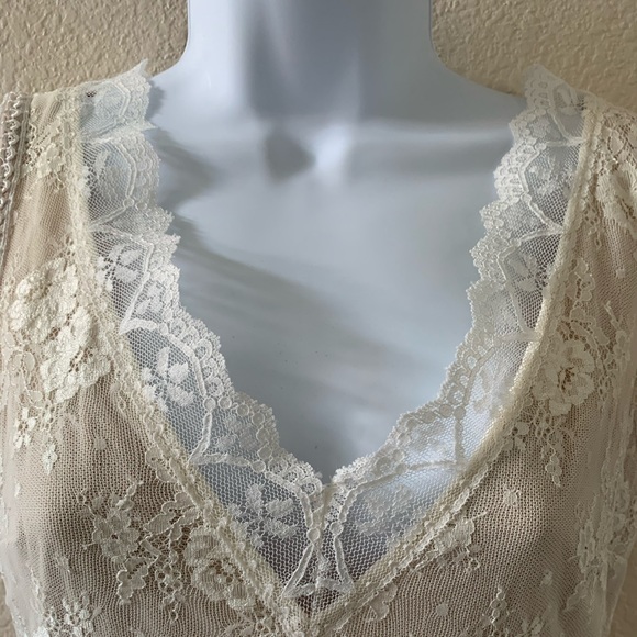 Jessica McClintock collection lace ivory dress sz4 - Picture 3 of 8